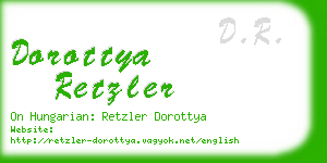 dorottya retzler business card